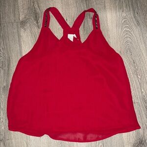 Paper Crane Bright Red Racerback Cami